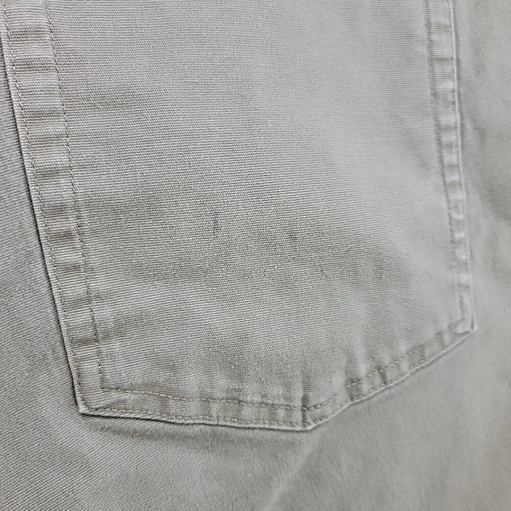 Duluth Trading Flex Fire Hose Slim Fit Mens Sz 40X30 Tan Pants Flaw Tiny Spots‎